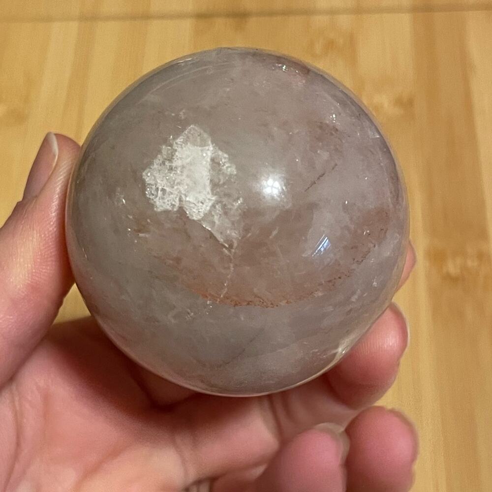 Fire Quartz Sphere #2 - Picture 3 of 6